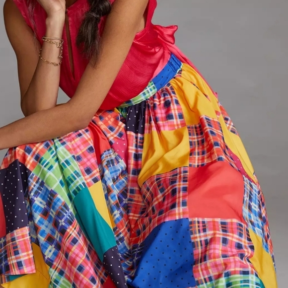Anthropologie Dresses & Skirts - Anthropologie Maeve Patchwork A-Line Maxi Skirt